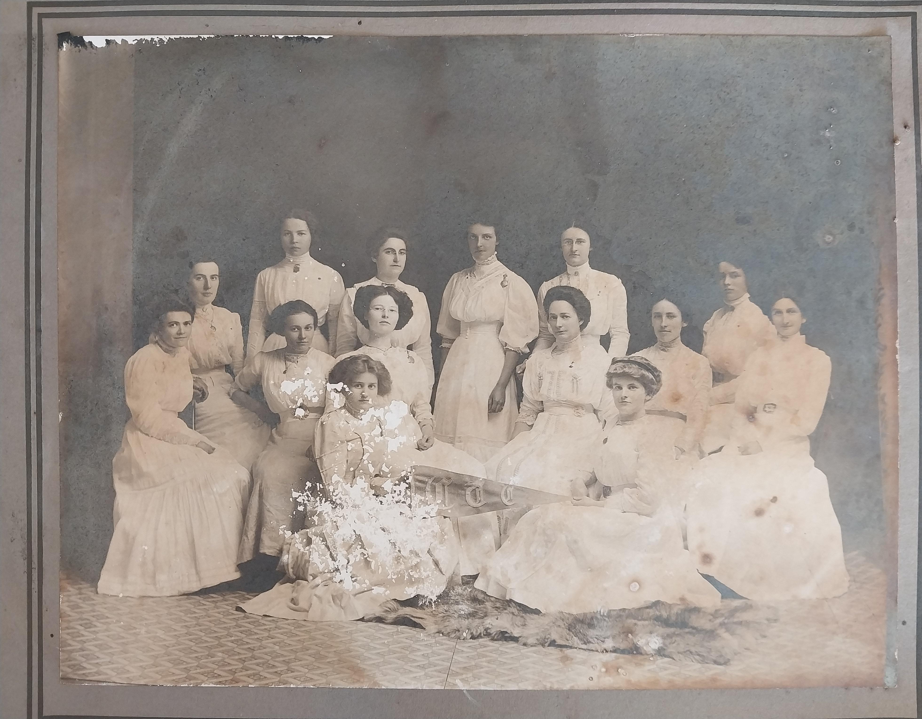 Low-resolution vintage portrait before enhancement