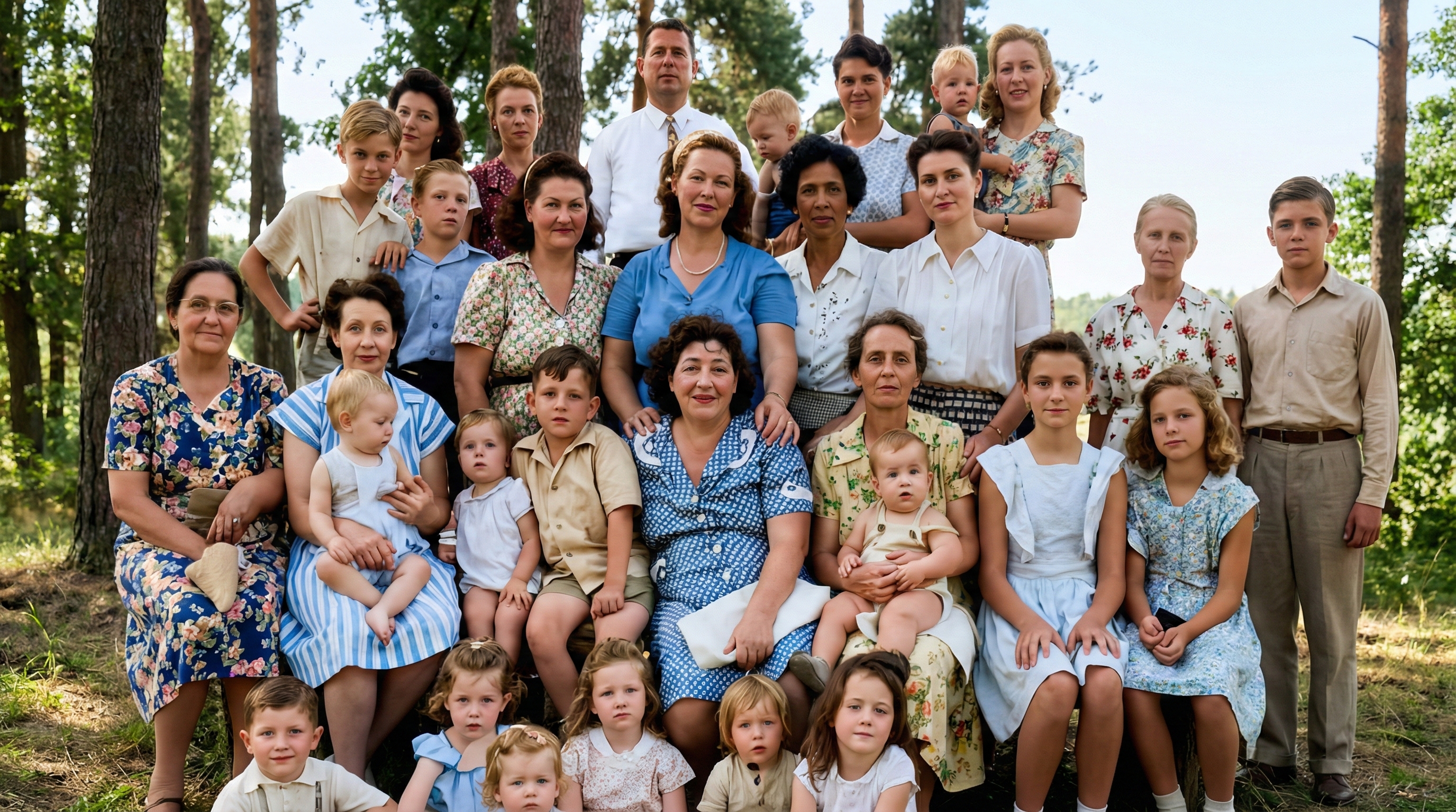 Restored portrait maintaining authentic skin texture and wrinkles