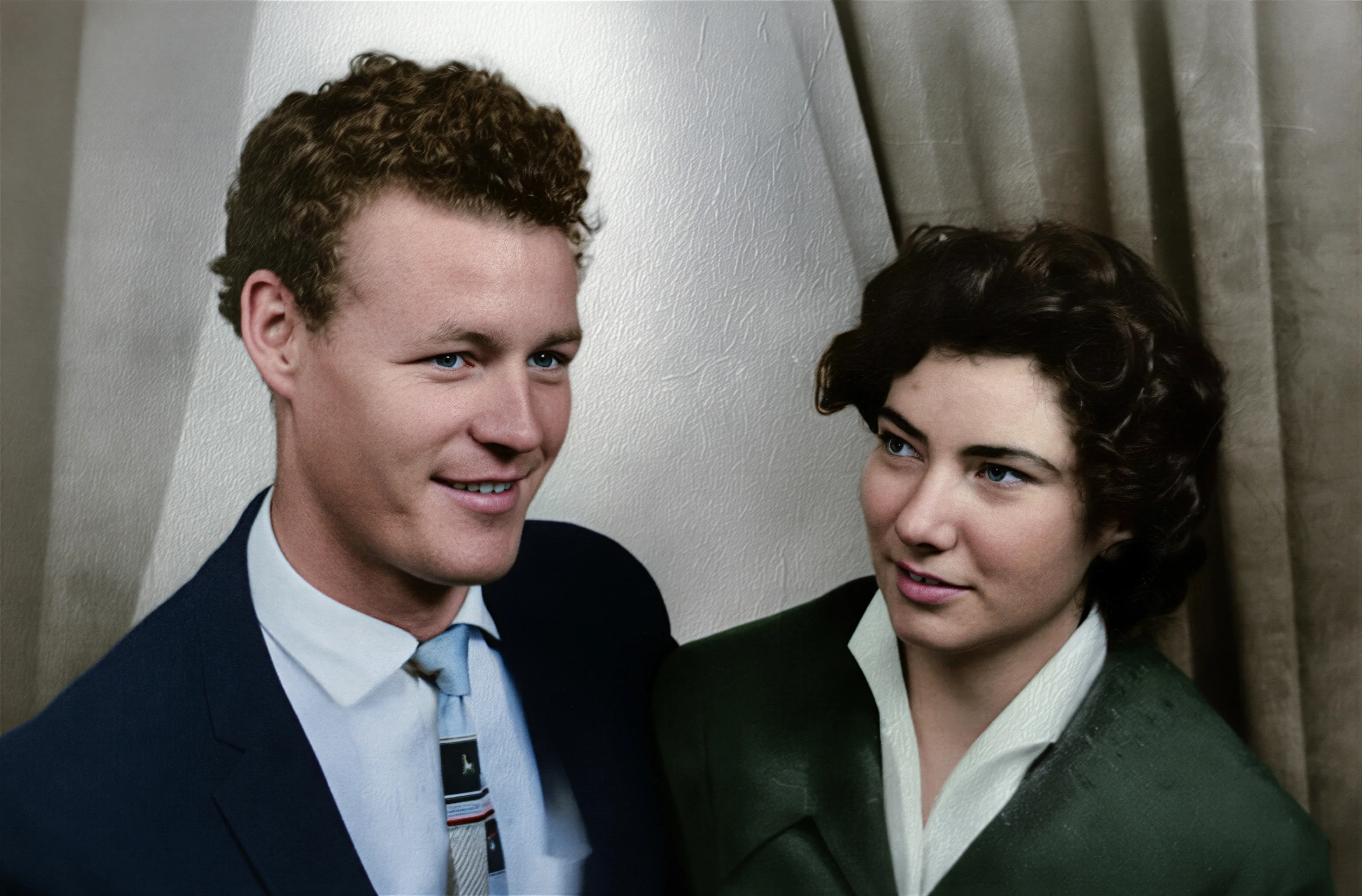 Realistic colorized portrait after AI color prediction