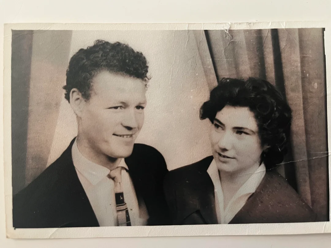 Black and white portrait before AI color prediction