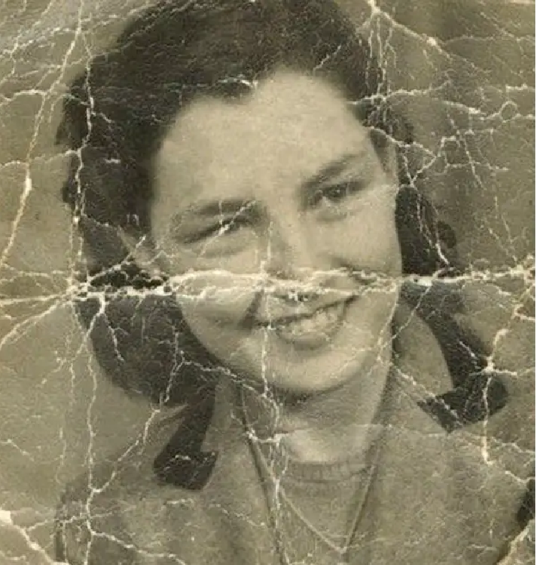Original low-resolution old photo before high-definition AI upscaling